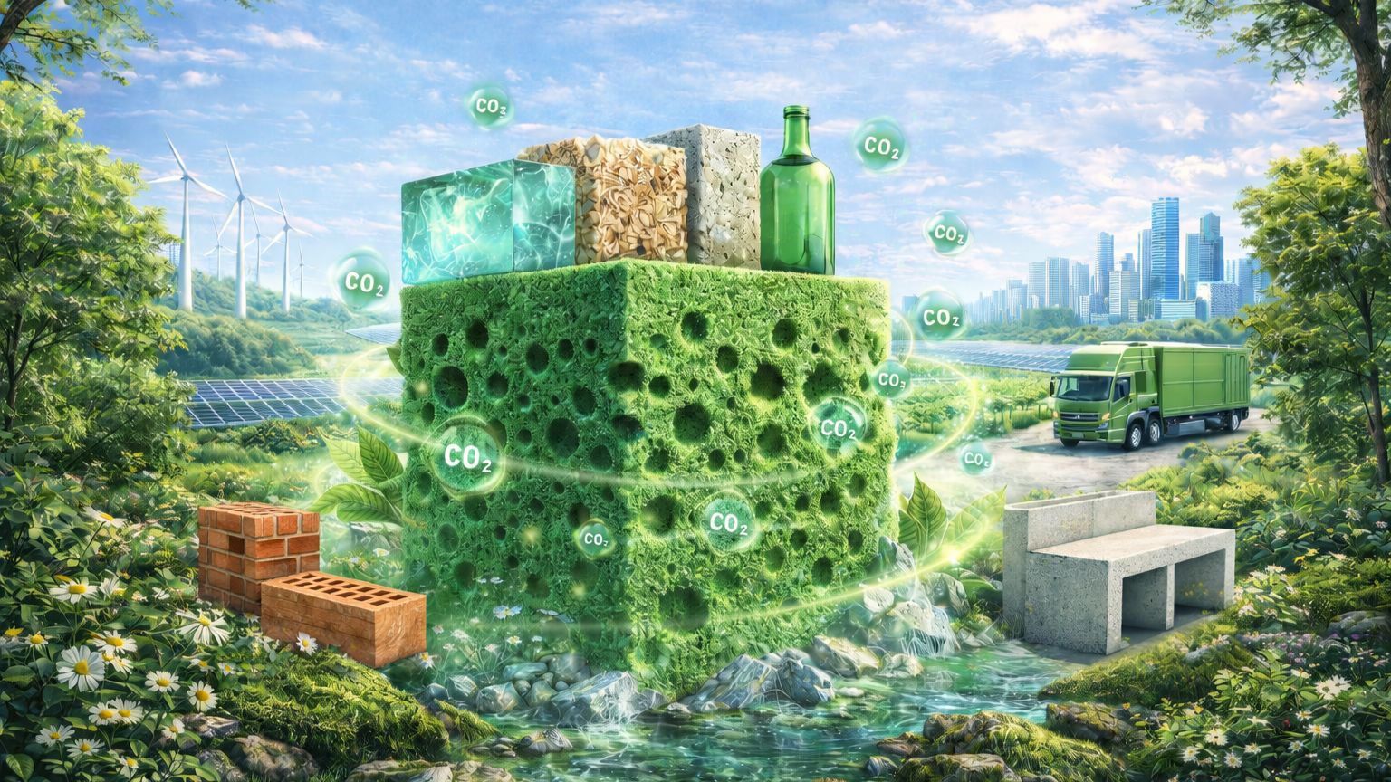 Introduction: “CO₂-Absorbing Construction Material Patent” – A Green Material Solution for a Sustainable Future